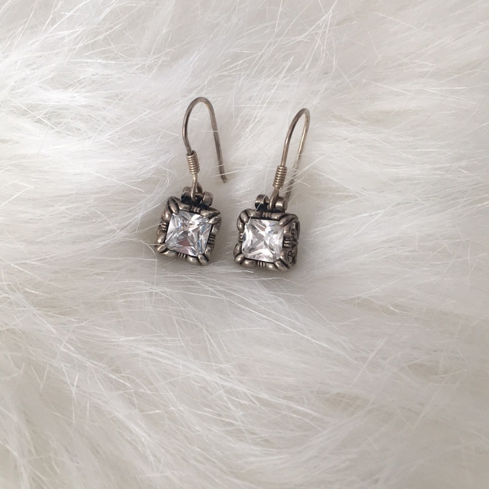 Crystal dangling earrings